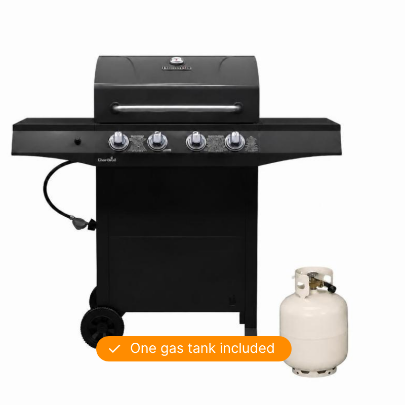 BBQ Grill with propane tank